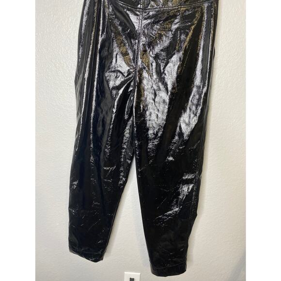 ROTATE BIRGER CHRISTENSEN Cropped Faux Leather Trousers - Picture 11 of 12